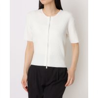 12Twelve Agenda/トゥエルブアジェンダ 12Twelve Agenda ダブルZIPワイドリブ5分袖ニットプルオーバー/508451459