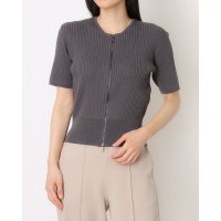 12Twelve Agenda/トゥエルブアジェンダ 12Twelve Agenda ダブルZIPワイドリブ5分袖ニットプルオーバー/508451459