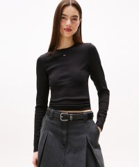 TOMMY HILFIGER/トミー ヒルフィガー TOMMY HILFIGER スリムエッセンシャルロングスリーブリブTシャツ/508451486