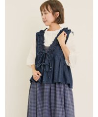 Samansa Mos2/サマンサ モスモス Samansa Mos2 刺繍デニムベスト/508451666