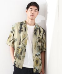 THE SHOP TK(Men)/ザ ショップ ティーケー(メンズ) THE SHOP TK(Men) アートプリントメッシュシャツ/508452025