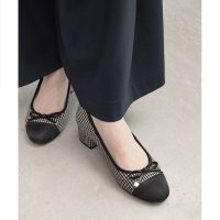 RANDA/ランダ RANDA コンビマテリアルラウンドトゥパンプス/508452065
