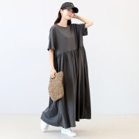 Aletta vita/アレッタ ヴィータ Aletta vita 綿天竺半袖リラックスロングワンピース/508452194