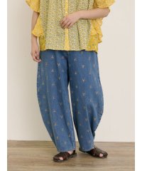 Samansa Mos2/サマンサ モスモス Samansa Mos2 【S/M/Lサイズ】刺繍デニム/ヒッコリーカーブパンツ/508452336