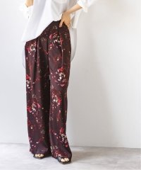 NOBLE/【洗える】フォトフラワープリントパンツ/508452462