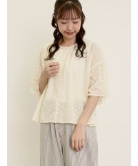 Samansa Mos2/サマンサ モスモス Samansa Mos2 シアー刺繍ブラウス/508452498