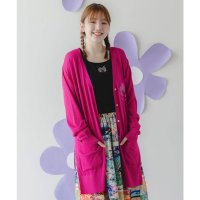 ScoLar/スカラー ScoLar オーロラ箔ロゴプリント 接触冷感カーディガン/508452578