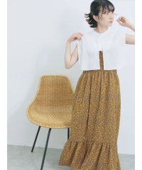 Samansa Mos2 blue/サマンサモスモス ブルー Samansa Mos2 blue 花柄シャーリングワンピース/508452805