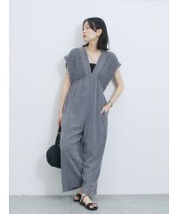 Samansa Mos2 blue/サマンサモスモス ブルー Samansa Mos2 blue 楊柳ワイドロンパース/508452811