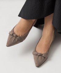 green label relaxing/ポインテッド タックリボン フラットシューズ 撥水 /508378271