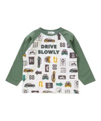 Noeil aime BeBe/車総柄配色天竺ラグラン長袖Tシャツ(80~130cm)/508418994