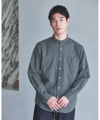 green label relaxing/ナチュラルフィット ビエラ バンドカラー シャツ/508435695