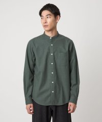 green label relaxing/ナチュラルフィット ビエラ バンドカラー シャツ/508435695