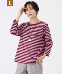エヴェックス バイ クリツィア　Lサイズ/【L】【接触冷感】【マシンウォッシャブル】エンブロイダリーボーダーカットソー/508443451