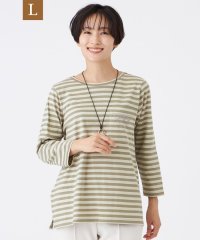 エヴェックス バイ クリツィア　Lサイズ/【L】【接触冷感】【マシンウォッシャブル】エンブロイダリーボーダーカットソー/508443451