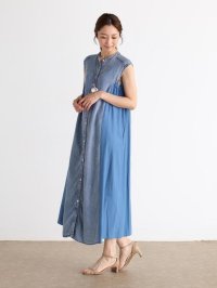 CLOVE/クローブ CLOVE ドッキングデザインテンセルワンピース/508453422