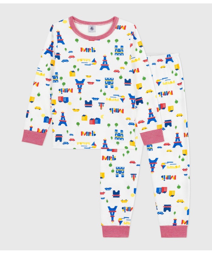 bpwu.　プチバトー　パジャマ 2x2リブ編み長袖パジャマ｜ベビー服・子供服通販のPETTIT