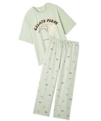 GELATO PIQUE HOMME/【ONLINE限定】【HOMME】sleeping cat ワンポイントTシャツ＆総柄ロングパンツセット/508454480