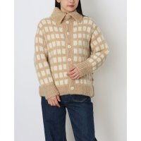 Cーcieー/シー C－cie－ A1252 GRID CARDIGAN/M WIDE/508455112