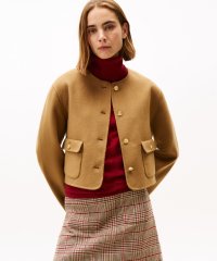 TOMMY HILFIGER/トミー ヒルフィガー TOMMY HILFIGER ウールブレンドレギュラーレディジャケット/508455474