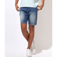 LUXSTYLE/ラグスタイル LUXSTYLE 接触冷感デニムショートパンツ/短パン ショーツ ジーパン Gパン メンズ 接触冷感 ひんやり ショート丈 膝上 短め ストレッチ/508455661