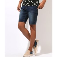 LUXSTYLE/ラグスタイル LUXSTYLE 接触冷感デニムショートパンツ/短パン ショーツ ジーパン Gパン メンズ 接触冷感 ひんやり ショート丈 膝上 短め ストレッチ/508455661