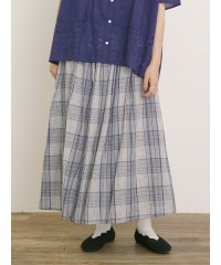 Samansa Mos2/サマンサ モスモス Samansa Mos2 インドボイルチェック柄ギャザースカート/508455759