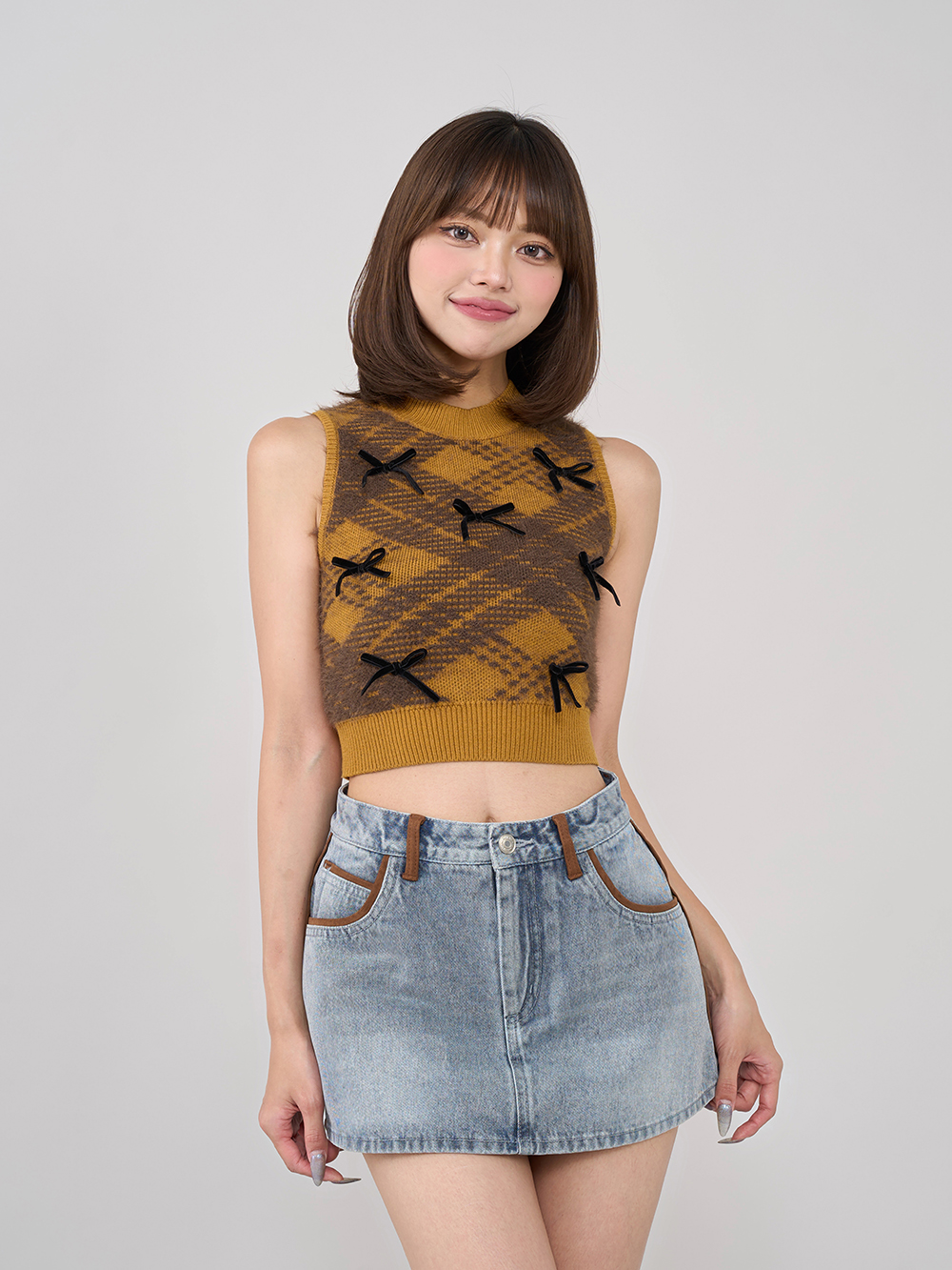 ダーリッチ トップス ダーリッチ Darich レースドッキングラインクロップドトップス