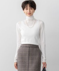 NIJYUSANKU（LARGE SIZE）/【洗える】スムージーコットン タートルネック ニット/508456155