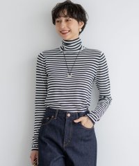 NIJYUSANKU（LARGE SIZE）/【洗える】スムージーコットン タートルネック ニット/508456155