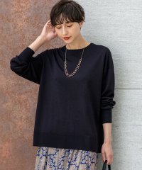 NIJYUSANKU（LARGE SIZE）/【洗える】オータムシャイニー リラクシー ニット/508456158