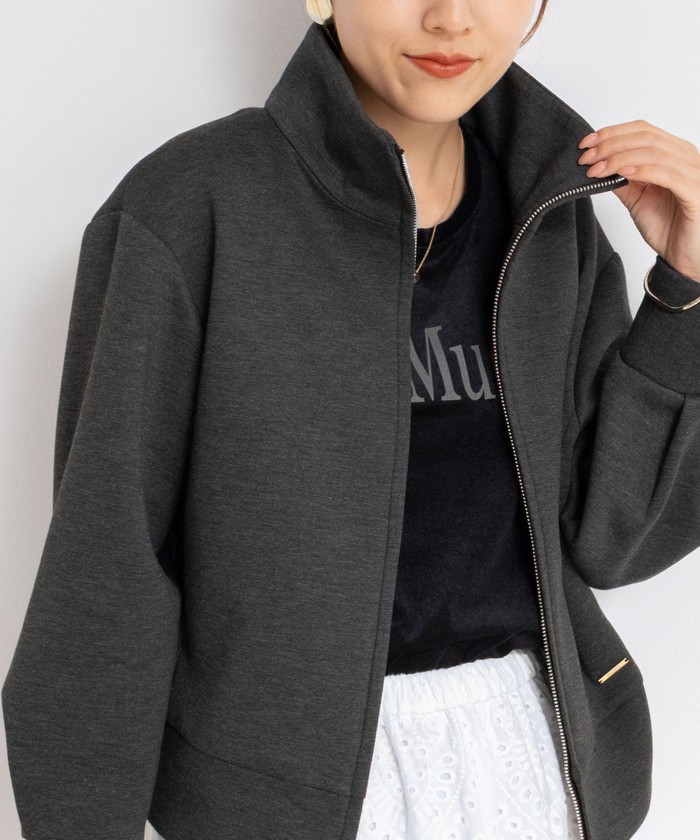 NOLLEY'S ジップアップブルゾン　ノーリーズ NOLLEY'S 「NOLLEY'S」 ジップアップブルゾン 36 ブラウン