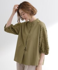 grove/グローブ grove エシカル袖刺繍ブラウス/508416281