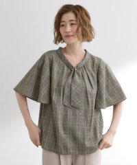 grove/グローブ grove パール調ピン付ボウタイブラウス/508416283