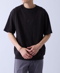 JUNRed/スラブ天竺タイポグラフィスウェットTシャツ/508451095