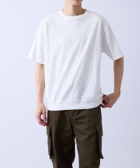 JUNRed/スラブ天竺タイポグラフィスウェットTシャツ/508451095