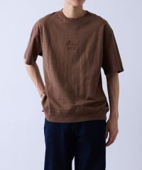 JUNRed/スラブ天竺タイポグラフィスウェットTシャツ/508451095