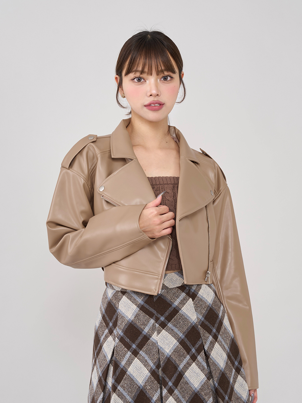 ライダースジャケット(ベージュ)のファッション通販 - d fashion