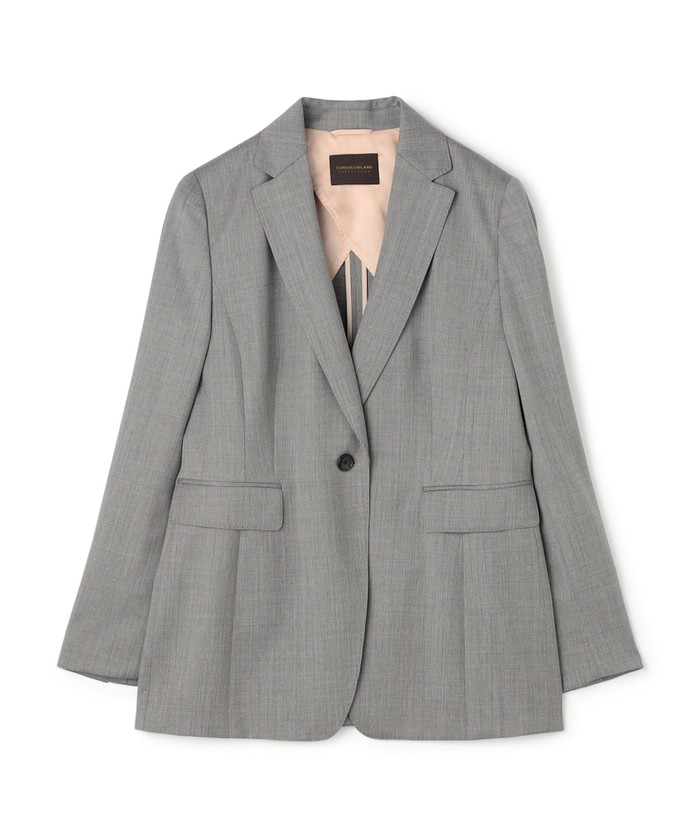 ランバンコレクション　テーラードジャケット　グレー LANVIN en Bleu ジャケット テーラードジャケット セットアップ