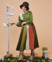 Jocomomola/Rompecabezas パッチワークワンピース/508456351