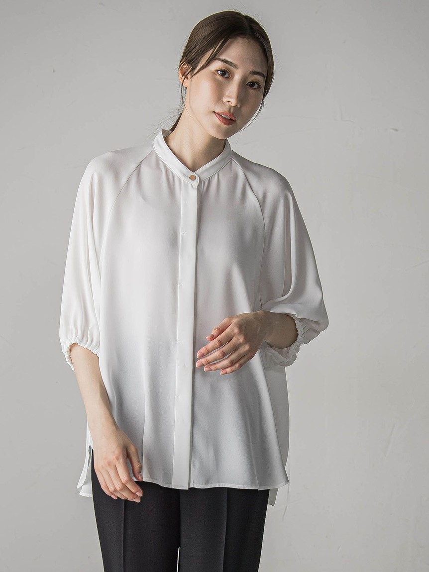 ラ エフ la.f… 【大きいサイズ】【la.f...L】アクアスーティングジョーゼットカットソー （オフホワイト） la.f… Lサイズのトップスの商品一覧|レディースファッション通販