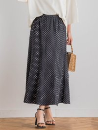 Droite Lautreamont/ドロワット ロートレアモン Droite lautreamont 【WEB限定】サッカードットプリントスカート≪手洗い可能≫/508457746