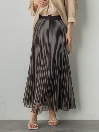 Droite Lautreamont/ドロワット ロートレアモン Droite lautreamont シアーストライプスカート≪手洗い可能≫/508457754