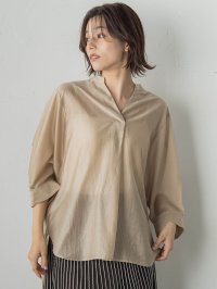 Droite Lautreamont/ドロワット ロートレアモン Droite lautreamont セミシアースキッパーブラウス≪洗濯機で洗える≫/508457756
