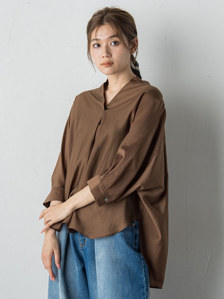 Droite lautreamont / ドロワットロートレアモン 【カタログ掲載】エステネージュコクーンシャツ≪洗濯機で洗える≫ ドロワット ロートレアモン Droite lautreamont エステネージュ
