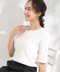 SHOO・LA・RUE　DRESKIP/シューラルー／ドレスキップ SHOO・LA・RUE/DRESKIP テレコ五分袖トップス/508457804