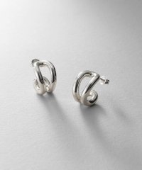 COCOSHNIK ONHITSCH/ココシュニック オンキッチュ COCOSHNIK ONKITSCH シルバー スモールフープ ニュアンスループピアス/508457830