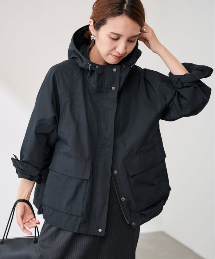 【OURHOME】きれいめブルゾン ≪予約≫撥水メモリーウェザーHOODIEブルゾン(508458036