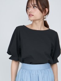 QUEENS COURT/クイーンズコート QUEENS COURT サッカーパールボタンタックブラウス≪手洗い可能≫/508458054