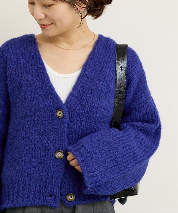 【正規品】 トリコットジーンマルク TRICOTS JEAN MARC NATHAN カーディガン レディース アウター 長袖 ニット 秋冬 シンプル ふんわり エクリュ デニム トリコットジーンマルク TRICOTS JEAN MARC トリコットジーン